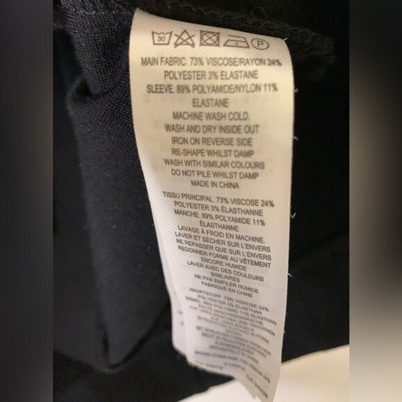 NWOT FRENCH CONNECTION LULA WOMENS OFF-THE-SHOULDER BODYCON DRESS. SIZE LARGE - Picture 7 of 7